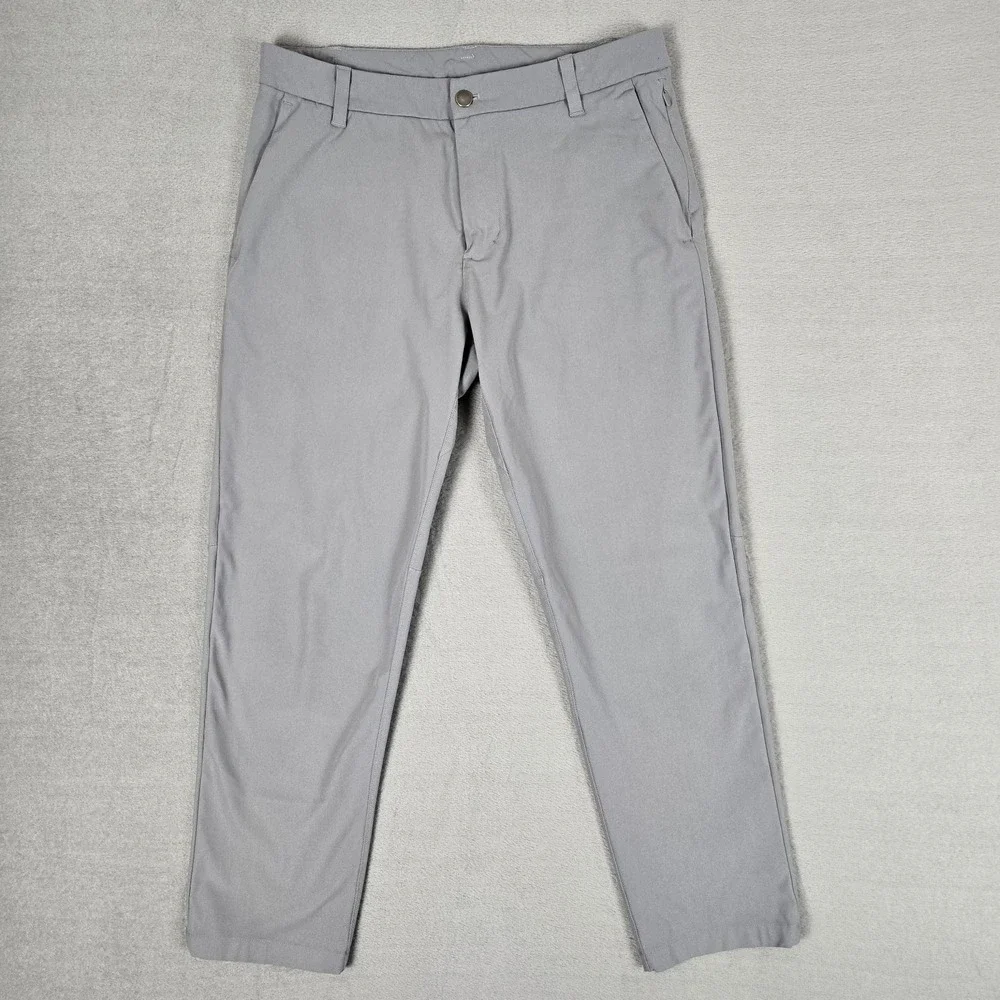 LULULEMON‎ Pants Mens 31x28 Commission Classic Warpstreme Chino Gray Casual